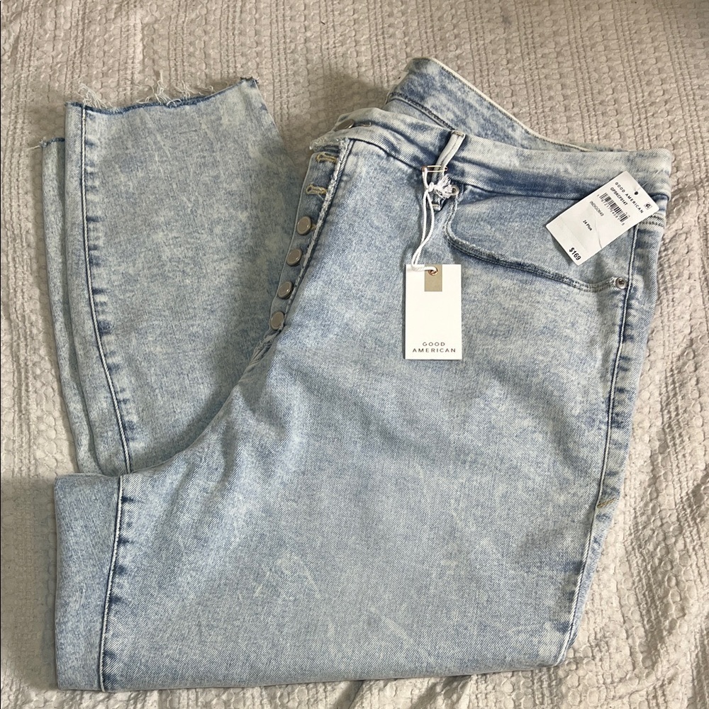 Good American Sky blue good petite skinny Jeans 24 plus size petite